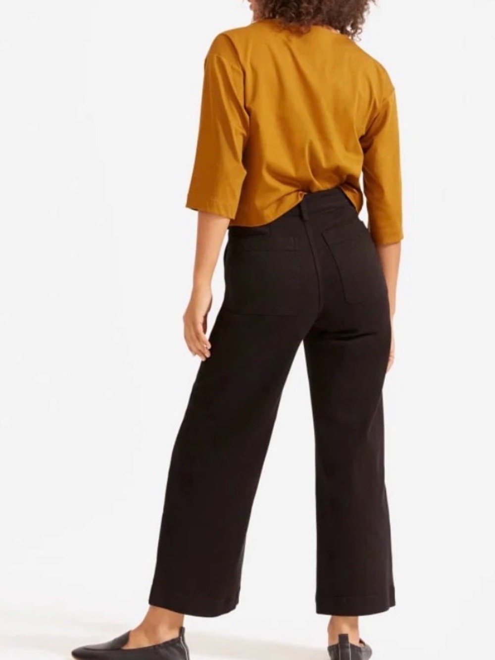 Everlane THE WIDE-LEG CROP PANT size 4